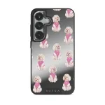 Poodle - Samsung Galaxy S25 Plus Case, Elite Mirror Dark (Magnetic) / Silver