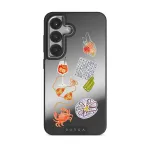 Seaside Muse - Samsung Galaxy S25 Case, Elite Mirror Dark (Magnetic) / Silver