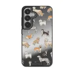 Playground - Samsung Galaxy S25 Case, Elite Mirror Dark (Magnetic) / Silver