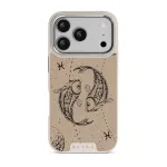 Pisces - iPhone 17 Pro Case, Elite Light (MagSafe) / Silver / Beige