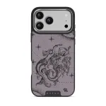 Virgo - iPhone 17 Pro Max Case, Elite Dark (MagSafe) / Silver / Purple
