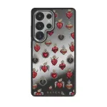 Sworn Hearts - Samsung Galaxy S25 Ultra Case, Elite Mirror Dark (Magnetic) / Silver