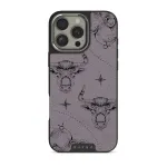Taurus - iPhone 16 Pro Case, Elite Dark (MagSafe) / Silver / Purple