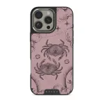 Cancer - iPhone 16 Pro Case, Elite Dark (MagSafe) / Silver / Pink