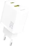 A26T GaN 25 W USB-A/-C valge