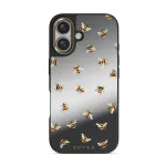 Honeycomb - iPhone 16 Case, Elite Mirror Dark (MagSafe) / Gold