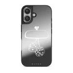 City Lights - iPhone 16 Case, Elite Mirror Dark (MagSafe) / Gunmetal
