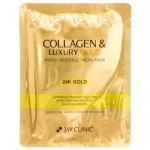 3W CLINIC_Collagen & Luxury Gold Energy Hydrogel Facial Mask &ndash; h&uuml;drogeelist n&auml;omask kulla ja kollageeniga, 30 g
