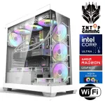 INTOP AQUA Ultra 5 250KF Plus 32GB DDR5 1TB SSD M.2 NVME RX9060XT 16GB WiFi no-OS