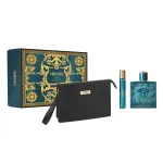 &bdquo;VERSACE Eros&ldquo; parf&uuml;&uuml;mikomplekt: parf&uuml;&uuml;mipihusti 100 ml + parf&uuml;&uuml;mipihusti 10 ml + kosmeetikakott