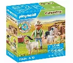 Country 71444 Noored karjased koos lammastega figuurikomplekt