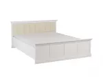 Voodi Gala Meble Lucca L160, 160x200 cm, valge Opal / Craft tamm