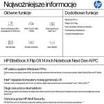 Notebook HP EliteBook X G1i Flip 14 14"WUXGA Touch/Ultra 7 258V/32GB/SSD512GB/Arc/W11 PRO Silver 3Y
