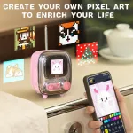 K&otilde;lar &bdquo;Divoom Tivoo 2 Pixel art BT&ldquo;, roosa