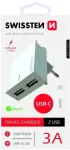 &bdquo;Smart IC Travel Extra Fast&ldquo; 2x USB 3A / 15 W + USB-C, 1,2 m, valge
