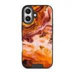 Pumpkin Spice - Orange iPhone 17 Case, Elite Dark (MagSafe) / Silver