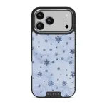 Ice Queen - Snowflakes iPhone 17 Pro Max Case, Elite Dark (MagSafe) / Silver