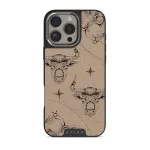 Taurus - iPhone 16 Pro Case, Elite Dark (MagSafe) / Silver / Beige