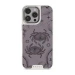 Cancer - iPhone 16 Pro Max Case, Elite Light (MagSafe) / Silver / Purple