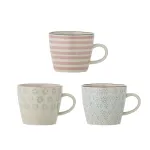 Bloomingville Tass Patrizia, mitmev&auml;rviline, 3 tk, 82069528