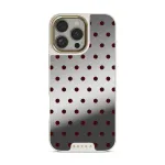 Red Velvet - iPhone 16 Pro Max Case, Elite Mirror Light (MagSafe) / Gold