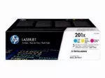 HP 201X 3 pakki CMY originaaltint 2,3 tuh