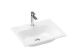 Keraamiline valamu Ravak Chrome Slim, 60 cm, segistiava ja &uuml;levooluga, valge