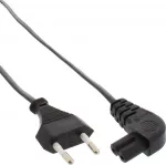 &bdquo;InLine&ldquo; toitekaabel &bdquo;InLine&ldquo; nurgaga &bdquo;Euro&ldquo;&ndash;&bdquo;Euro8&ldquo; toitekaabel &ndash; must &ndash; 10 cm