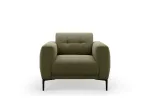 Velvet Armchair, "Lazio", 1 Seat, 87x85x85 Made in Europe