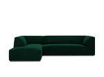 Velvet Modular Left Corner Sofa, "Siena", 4 Seats, 273x180x69 Made in Europe
