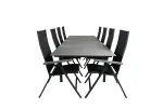 Levels Table 229/310 - Black/Grey+Albany Light 5-pos - black / Black textilene and grey teak_8