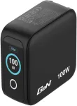 &bdquo;Mini GaN&ldquo; laadija, 100 W, 3 pistikupesa, must