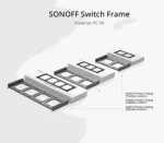 Frame for 2 M5-80 smart wall switches black
