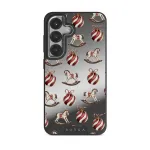 Rocking Around - Samsung Galaxy S25 Plus Case, Elite Mirror Dark (Magnetic) / Silver