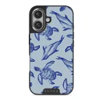 Aquatic Dance - iPhone 16 Plus Case, Elite Dark (MagSafe) / Silver