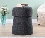 Pouf Hanah koduoad, tumehall, 40 x 50 x 40