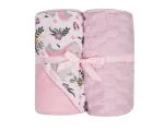 Set - Bathing cover  + blanket - 547 - size 100x100 / 80x90 - PINK
