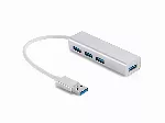 "Sandberg 333-88 USB 3.0 HUB 4-portiline 4xUSB 3.0 SuperSpeed Silber"