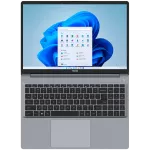 TECNO Megabook K16SDA AMD R5-7430U up to 4.3GHz 16-inch FHD IPS 16:10 1920x1200 300nits 60Hz  RAM 16Gb SSD 1Tb 70Wh 17.5 hours Cam 1Mp 720p AI WiFi5 BT 5.0 RJ45 2xTypeC Full 2xUSB3.1 HDMI Finger print QWERTY EN Backlight All metal Winows 11H Gray