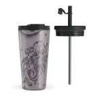 Virgo - Travel Mug, 500 ml / Flap & Straw Set / Purple