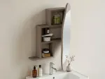 Vannitoa kapp, Hanah Home, hele mokka, 60 x 75 x 13