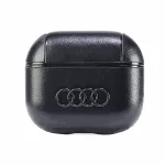 Leather Big Logo AirPods 3 cover black
