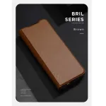 "Bril Premium Book Case with stand"Galaxy Z Fold 4 (F936B) Brown"