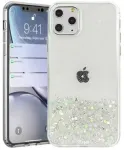 "Glue Glitter Silicone Case iPhone 13 Pro" Transparent