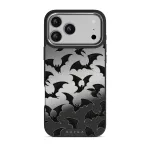 Midnight Visitor - iPhone 17 Pro Max Case, Elite Mirror Dark (MagSafe) / Silver