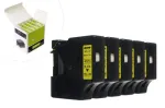 Ribbon JetWorld Replacement Dymo D1 Black on Yellow 9mm x 7m (5 pcs..) LM100 , LM120, LM150, LM160, LM200, LM210, LM210D, LM220, LM260, LM260P, LM260D, LM280, LM300, LM350, LM360D, LM420P, LM500TS (40918) (S0720730)