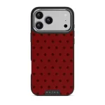 Red Velvet - iPhone 17 Pro Max Case, Elite Dark (MagSafe) / Silver