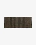 FARAH vaip, 250x100 - must/naturaalne v&auml;rv