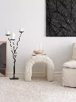 Pouffe Hanah Home Nu, kreemikas, 51 x 45 x 46
