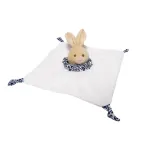 Toy Blanket - 94215 - MILUŚ -  BUNNY with heart shape nose - BEIGE - size 25 cm
